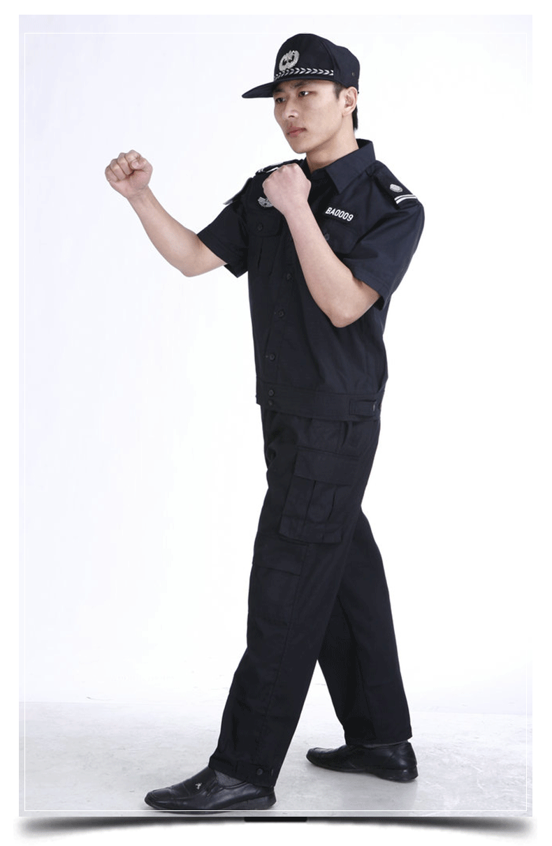 夏季保安工作服套装衬衣安保物业小区工作制服厂家特勤短袖作训服