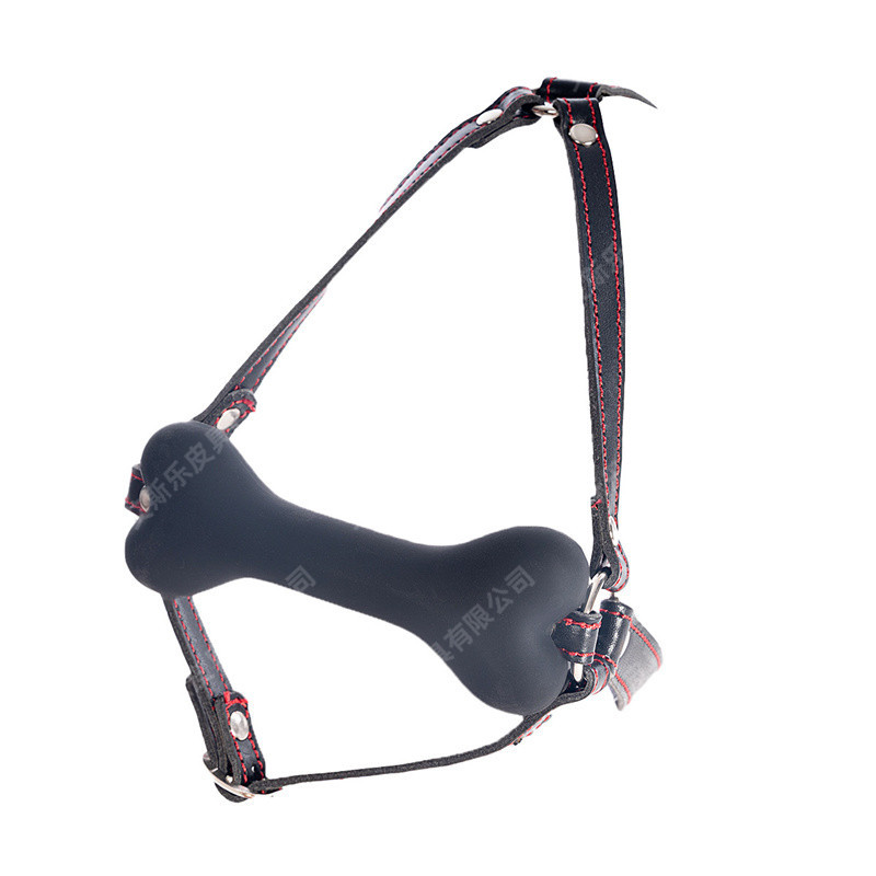 情趣马具型狗骨头口塞激情硅胶口塞口枷硅胶口球夫妻用品塞嘴玩具