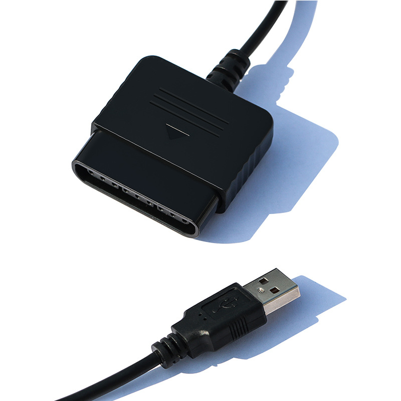 ps2游戏手柄转换器p2转p3转接线usb ps3 操纵杆连接手柄延长线
