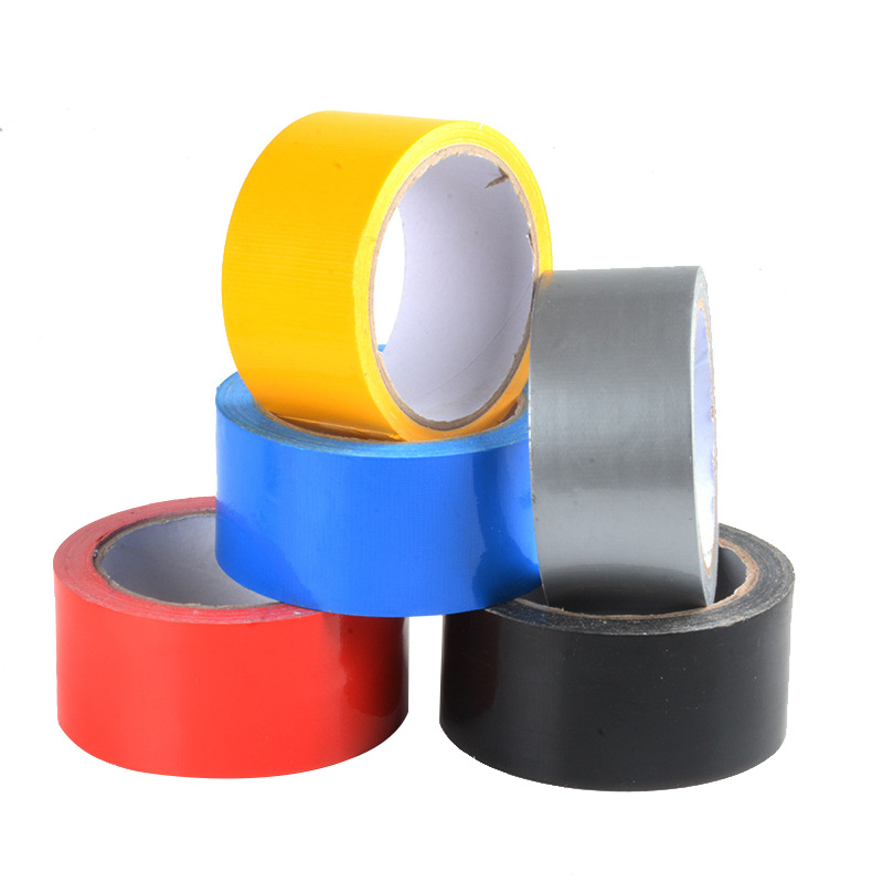 Colorful Duct Tape Single-Sided Strong Sticky Red Wedding Carpet Seam Tape Silver Gray Window Windproof DIY Decoration