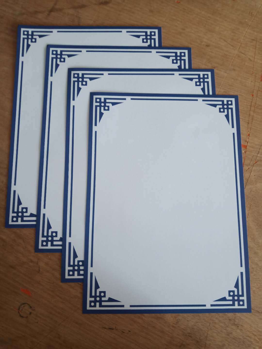 a4古风马克笔漫画仿镜片镜面边框裱边装饰绘画卡纸一件代发