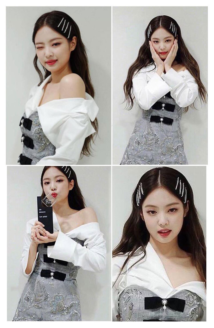 jennie金智妮同款水钻一字夹发夹镶钻侧边夹少女发卡刘海夹子头饰