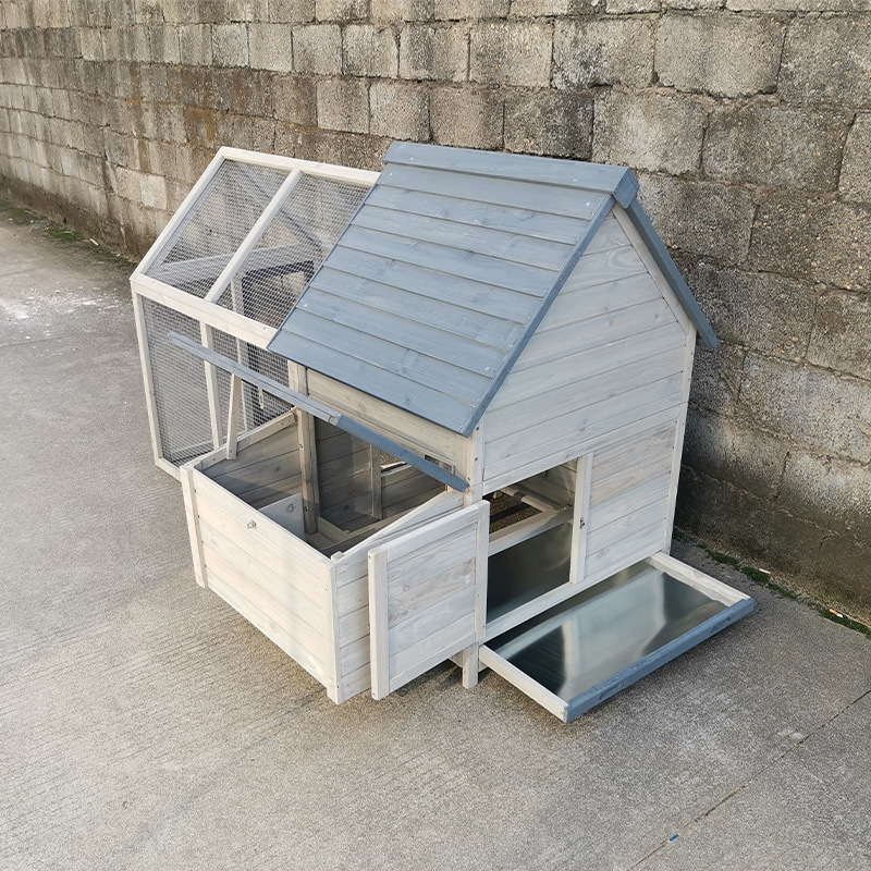 木质鸡笼子 下蛋鸡笼主屋农场鸡舍木制养殖宠物笼家用尖顶大跑笼