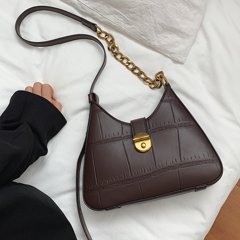 上新复古港风女士包包2020秋冬新款潮流行时尚网红百搭单肩腋下包