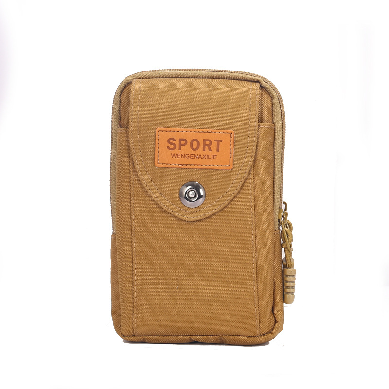 Hot Selling Multi-Functional Men's Mobile Phone Bag Construction Site Work Portable Belt Bag Vertical Business Coin Purse Supply Wholesale