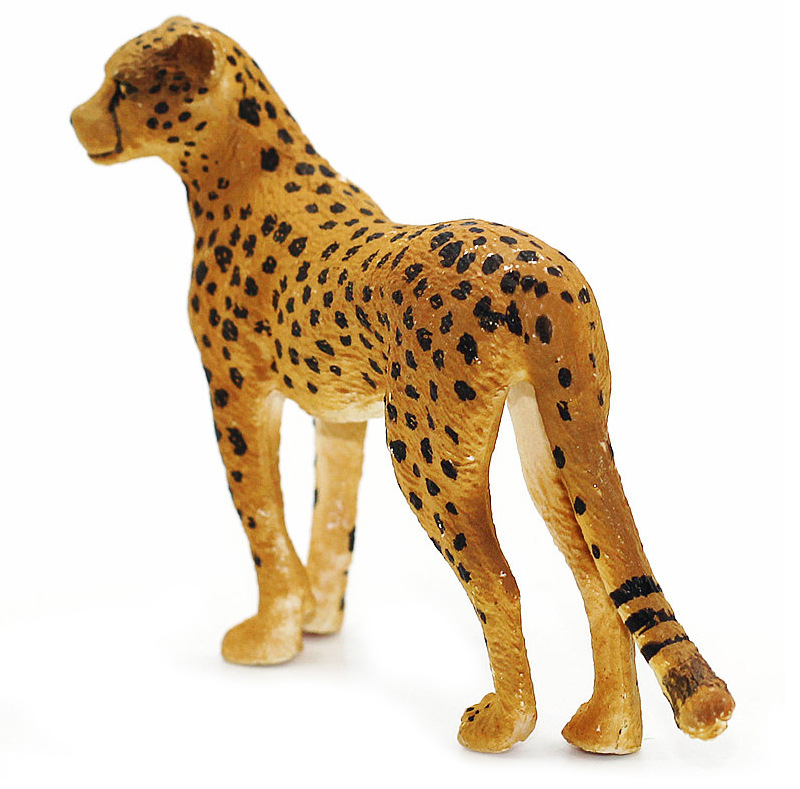 批发仿真野生动物模型花豹手办实心塑胶猎豹公仔摆件儿童早教玩具