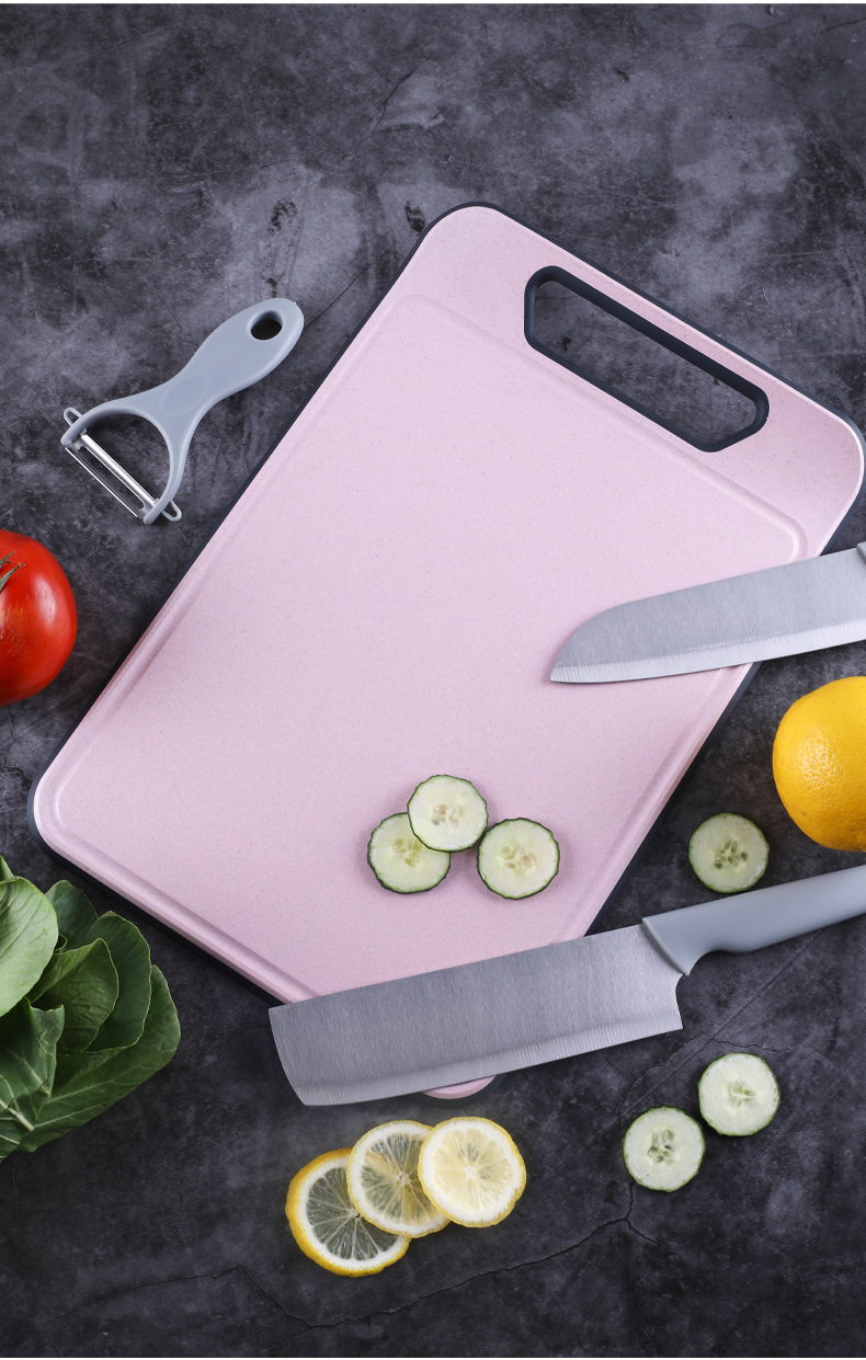 小麦秸秆菜板塑料家用砧板厨房水槽切菜板户外便携案板