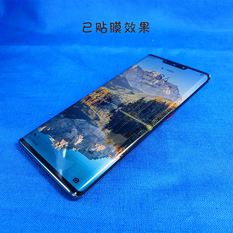 适用于oppo水滴膜reno3 pro护眼防蓝光水凝findx爽滑tpu钢化膜