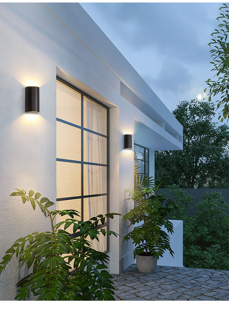 跨境220伏户外防水壁灯简约室外露台庭院灯led过道墙壁灯室内壁灯