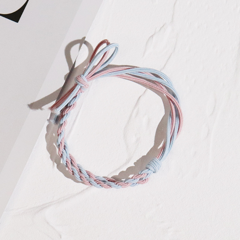 原创手作发圈 纯手工编织麻花打结头绳韩版少女扎头发皮筋发饰女