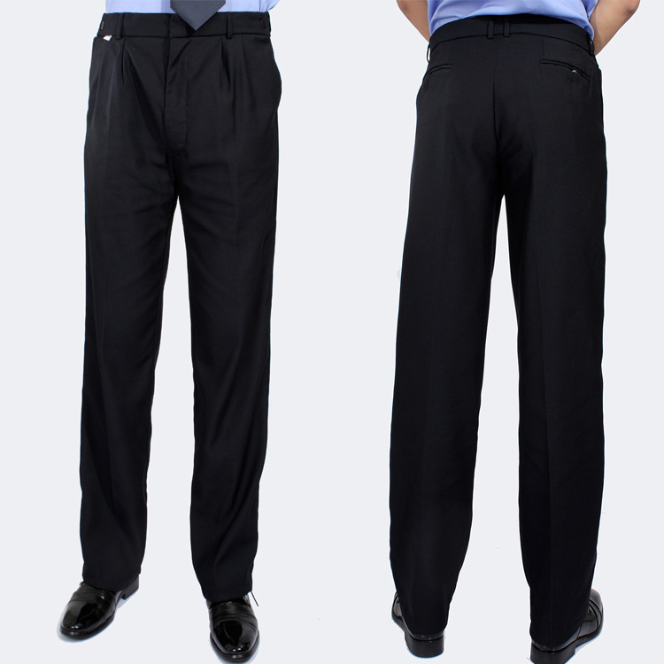 厂家直销 藏蓝色调节腰保安执勤夏裤 夏季工作服裤子大码保安裤