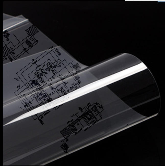 咬花蚀刻可剥离菲林胶片 晒纹皮纹胶片 拉伸膜0.61*30模具膜云海