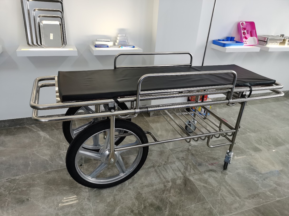 不锈钢平车担架车救护车 担架床病人急救车抢救车手术病人小推车