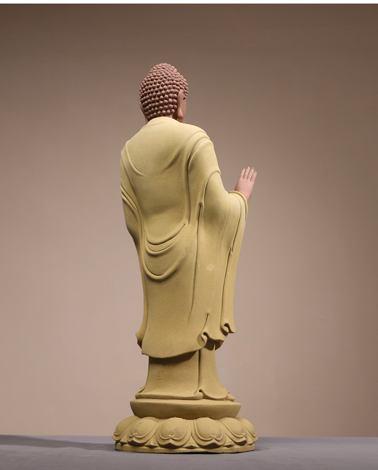 陶瓷大号站立佛像大日如来佛祖阿弥陀佛摆件寺庙家用供奉镇宅摆设