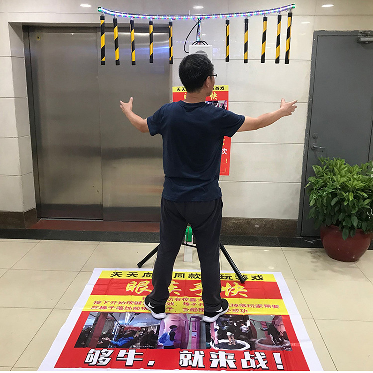 眼疾手快抓棍机庙会夜市广场摆摊游戏网红抓接棒机手速限设备