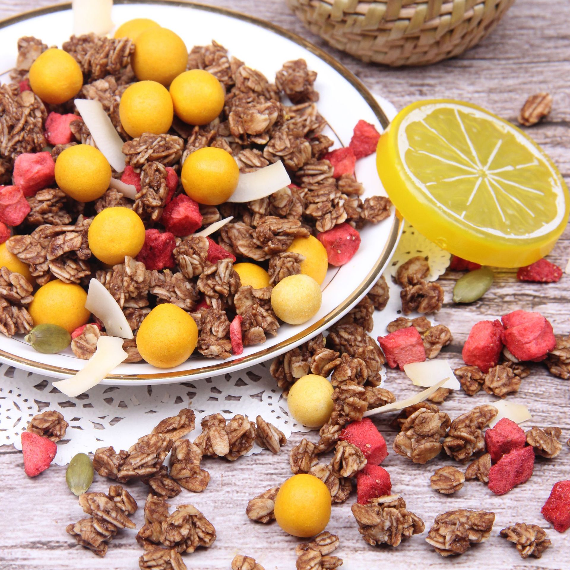 黑糖燕麦脆水果燕麦片即食代餐啵啵球坚果燕麦片冲饮干吃一件代发