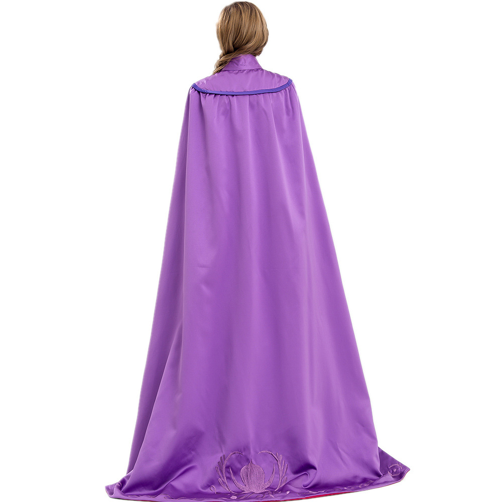 冰雪奇缘安娜女王成人cosplay长披风 万圣节服装anna公主裙演出服