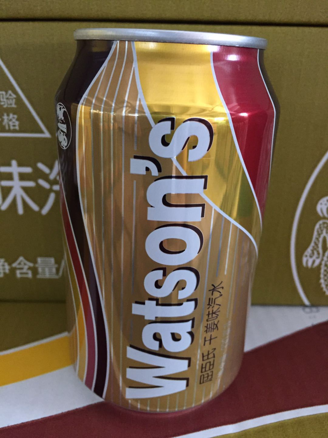 屈臣氏干姜味汽水 330ml*24罐 整箱装 汽水饮料酒吧水吧