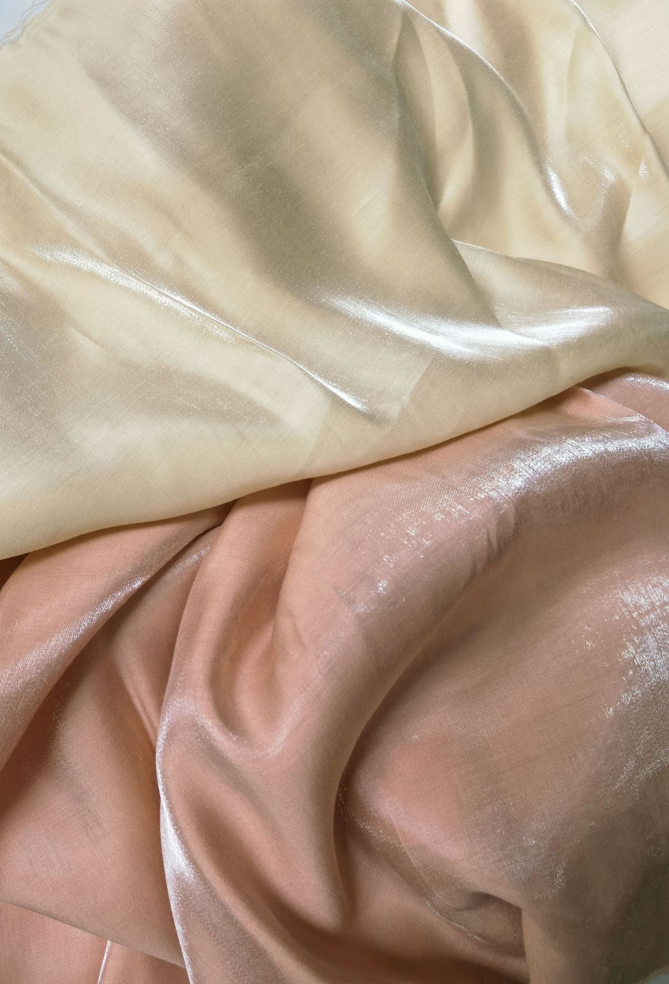 金光棉 琉璃缎人棉亮光面料衬衫连衣裙人鱼姬渐变面料古装演出服