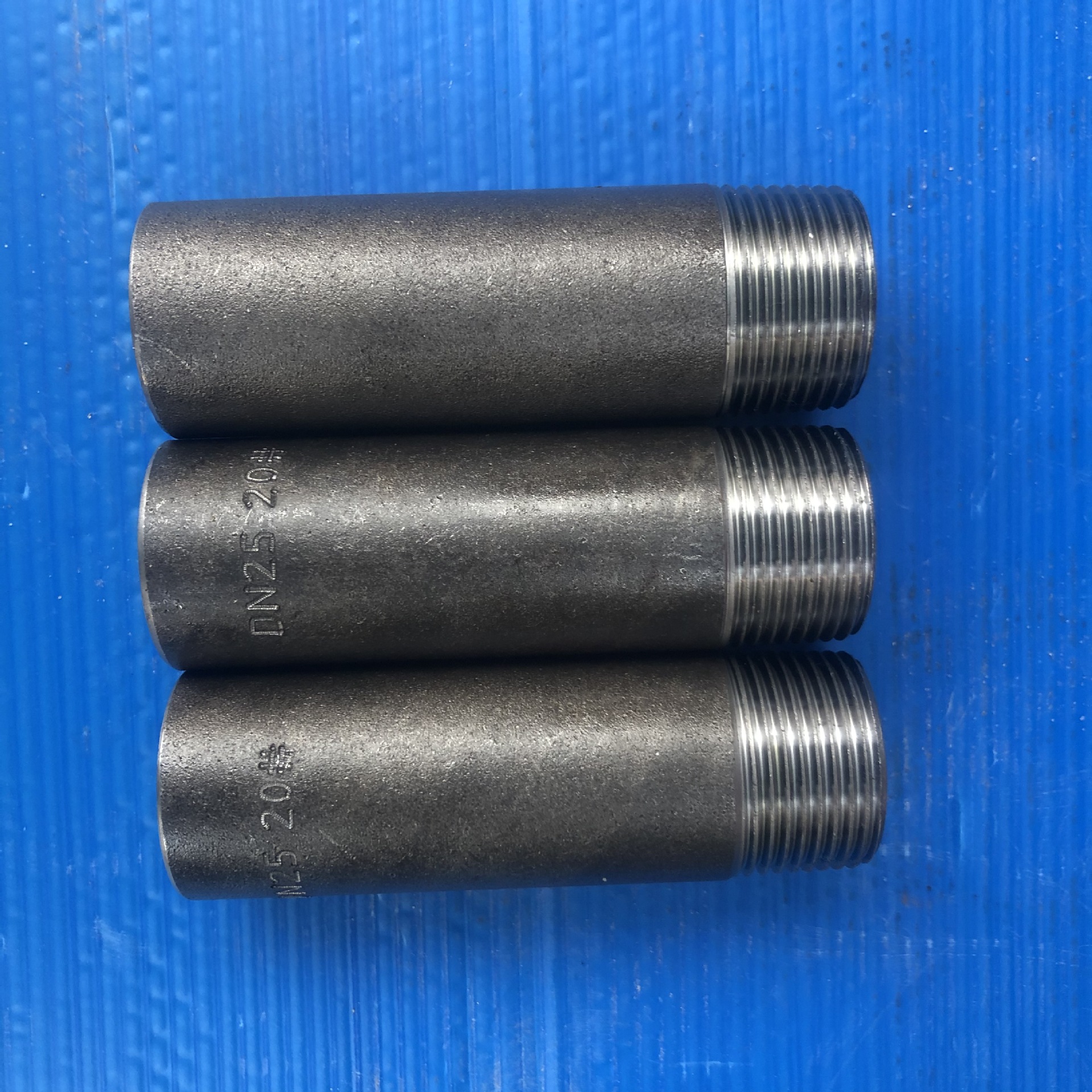 npt rc双丝头 单头 双头螺纹短节 碳钢20#外丝接头国标 b16.