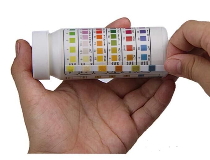 游池水质测试 比色法快速测试总硬度 氯 碱度6合1多功能测试纸