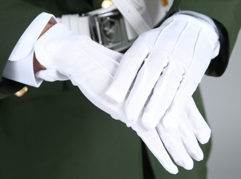 升旗仪式军装礼服军乐队合唱团仪仗队礼服手服装国旗对礼仪白手套