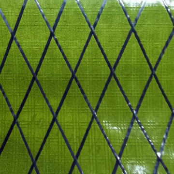 大力马粗苯布料 三线格防水夹高强丝面料菱形网pvc夹网布厂家直供