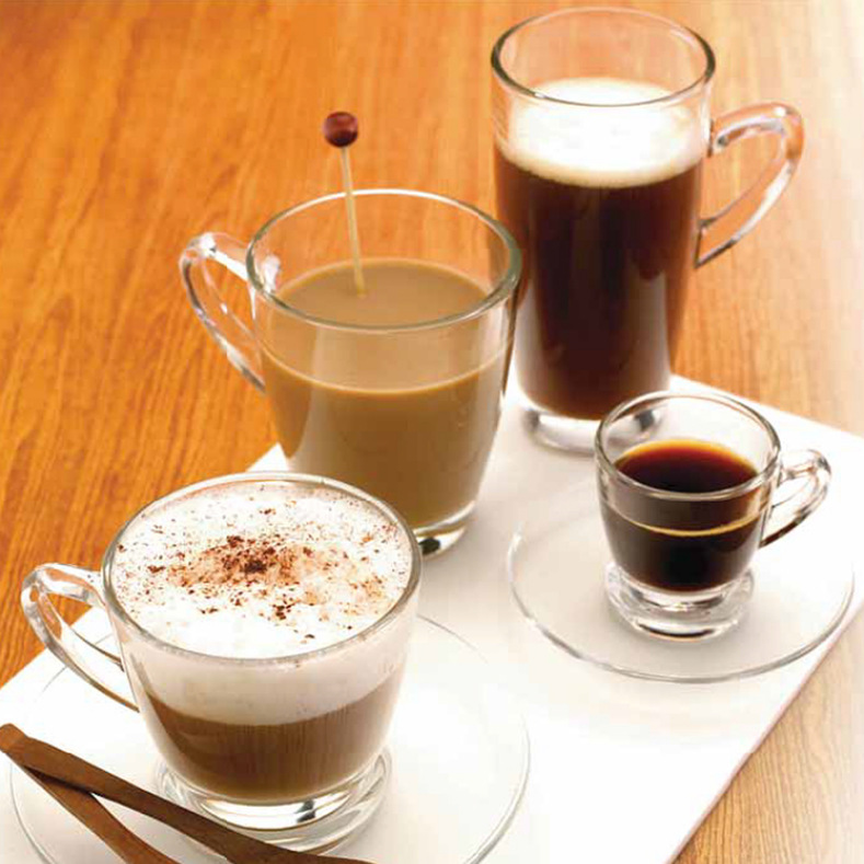 ocean简约拿铁卡布奇诺咖啡杯玻璃茶水耐热牛奶红茶杯碟-阿里巴巴