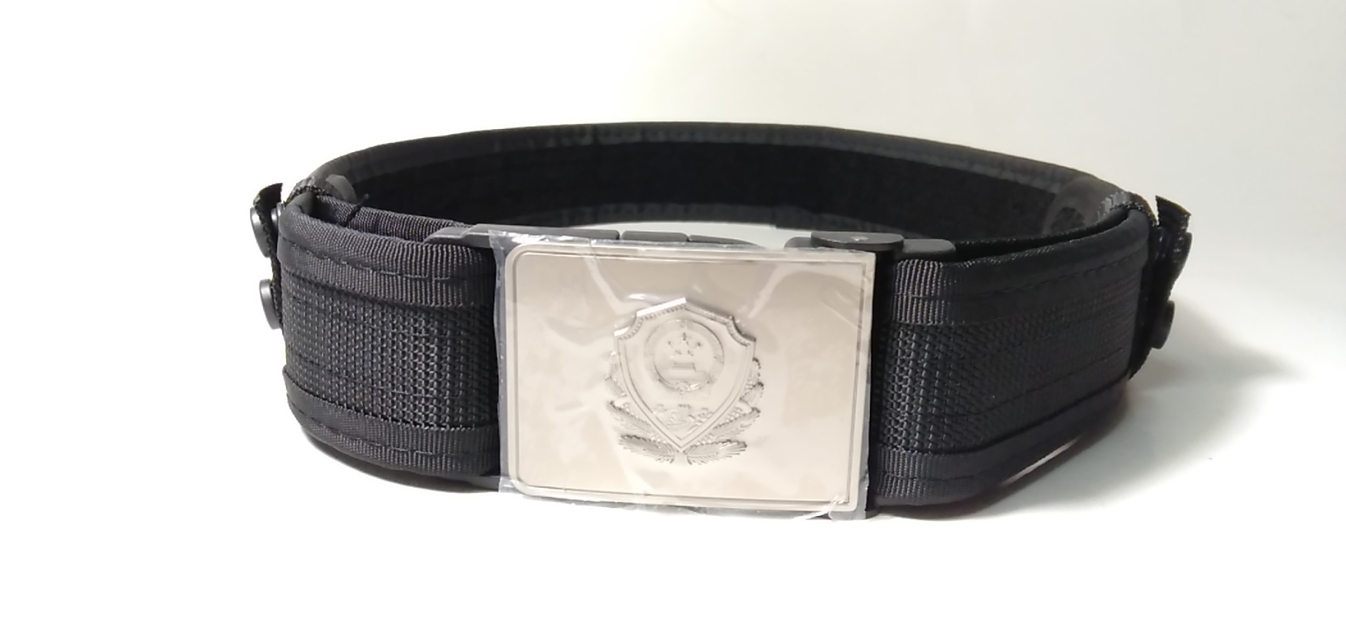 新标多功能360度旋转伸缩棍六件套腰带尼龙编织巡逻保安外腰带