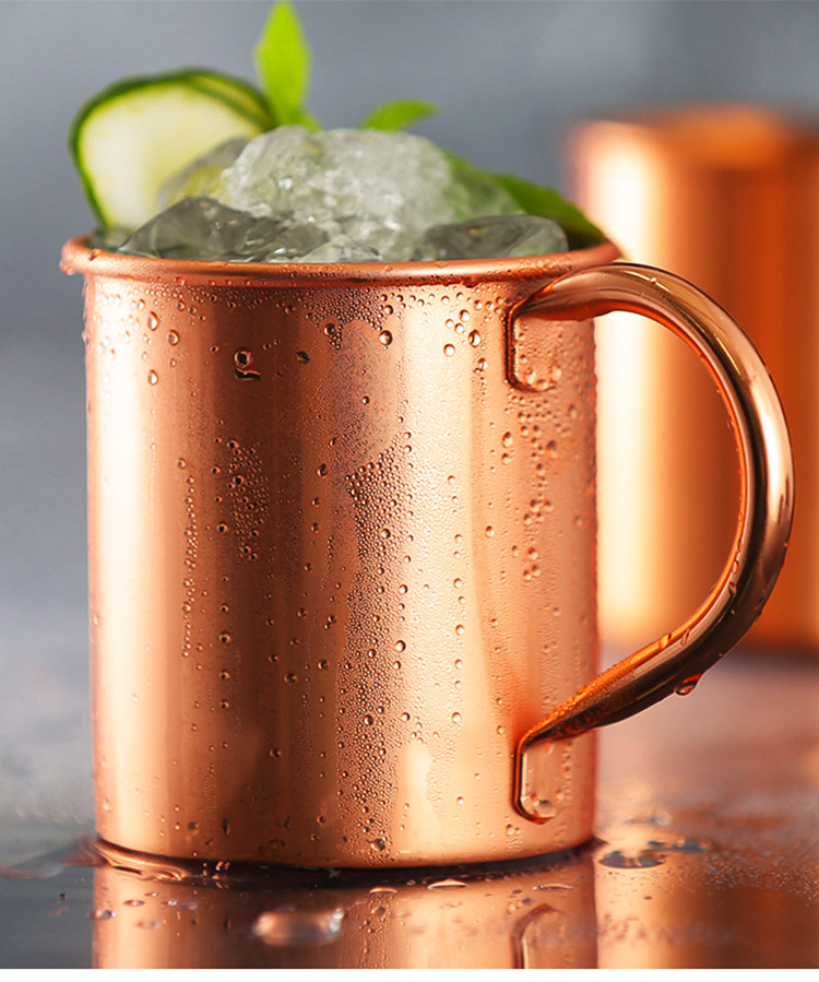 莫斯科 杯鸡尾酒镀铜锤骡子 金属点杯杯杯子铜杯马克杯不锈钢酒吧