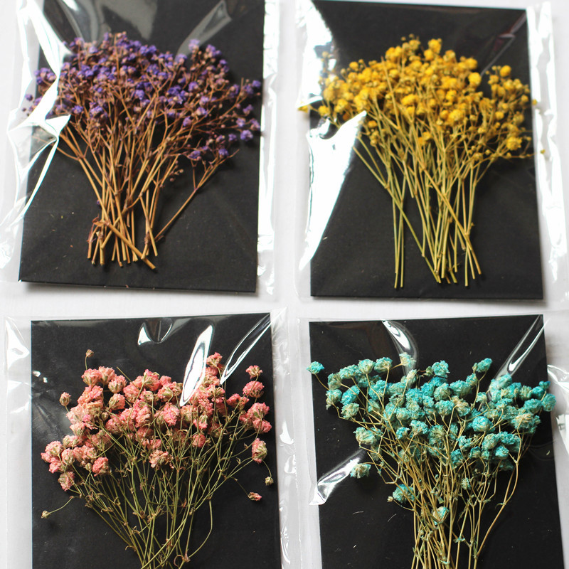 干花花满天星材料包手工diy压花干树枝节日商场植物标本香薰蜡片
