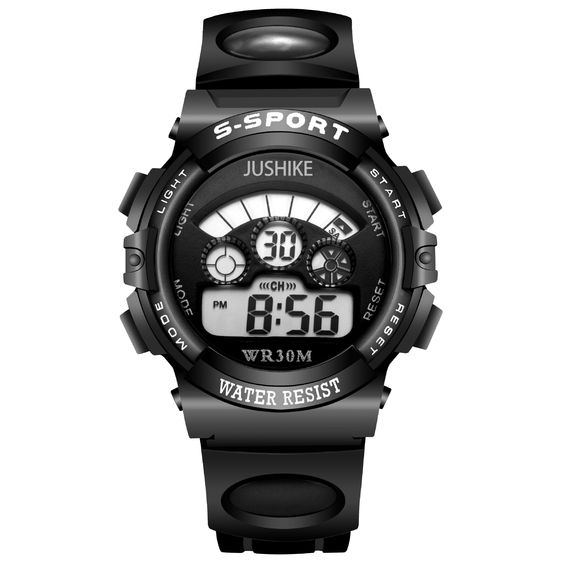 厂家直销 酷宝仕儿童手表多功能七彩光防水学生电子手表现货0119