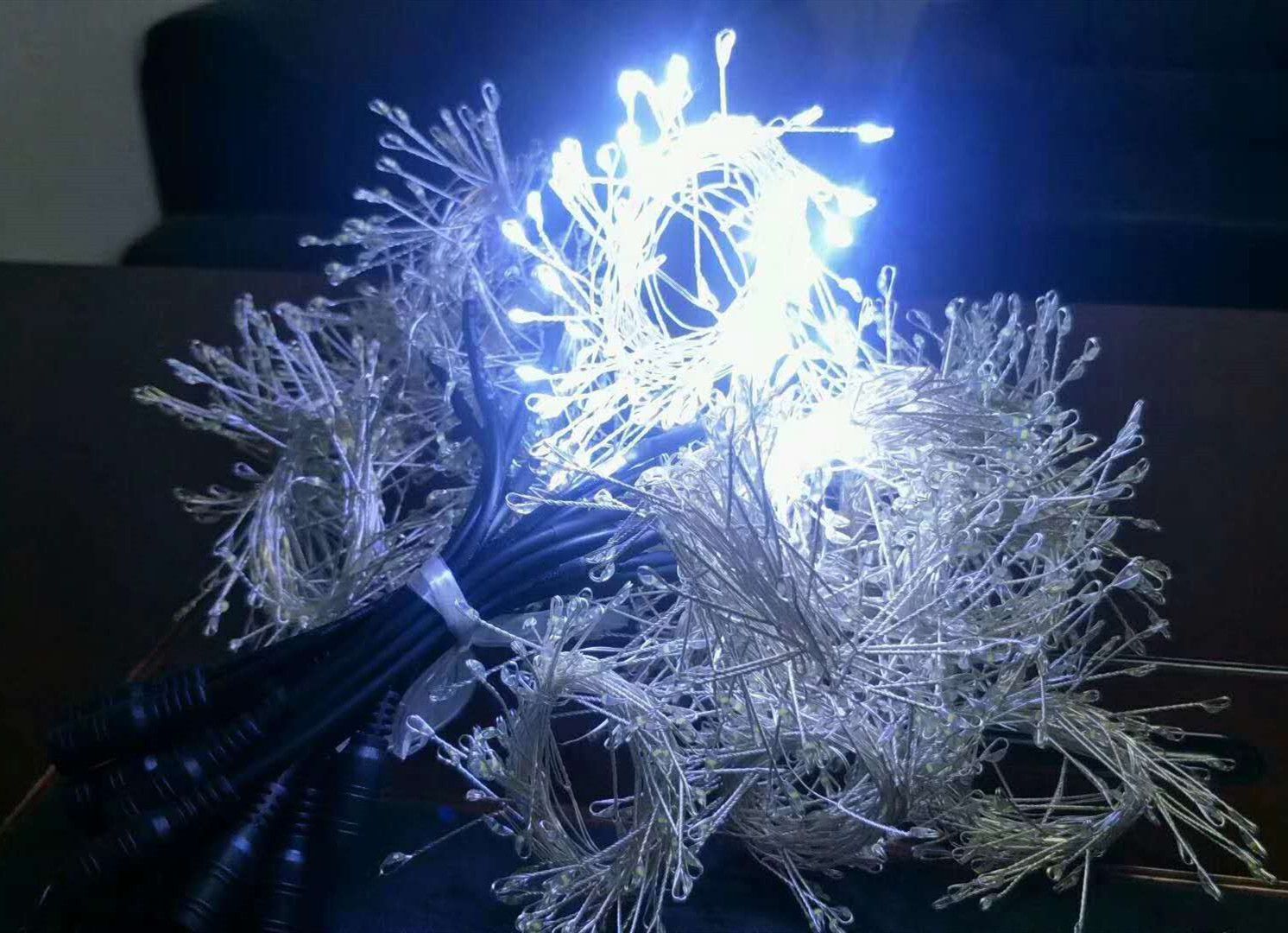 新款led铜线灯 usb铜线烟花灯 场景装饰蜈蚣灯 情人节装扮爆竹灯