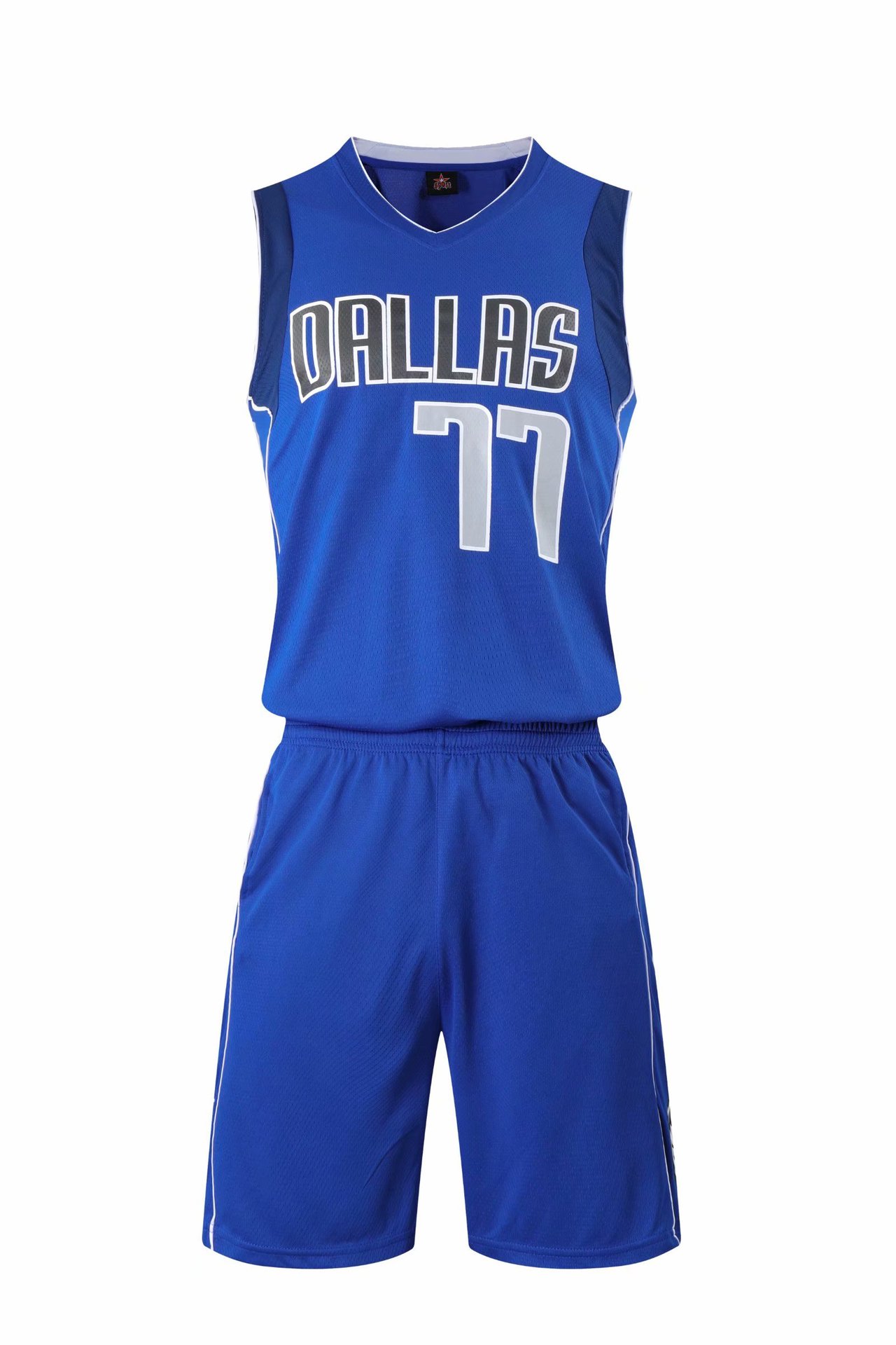 独行侠小牛77号东契奇篮球衣运动背心速干套装篮球服学生班服团购