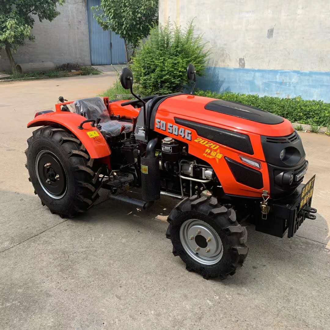 果园犁地除草拖拉机批发604型多缸四轮犁地机25马力四轮拖拉机
