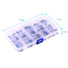 15种 电解电容器 0.1 uf - 220 uf 200个 电解电容器 组合 套装