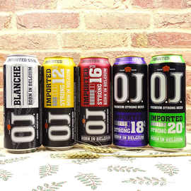 oj啤酒 20°18°16°12°白啤比利时烈性啤酒500ml 24听