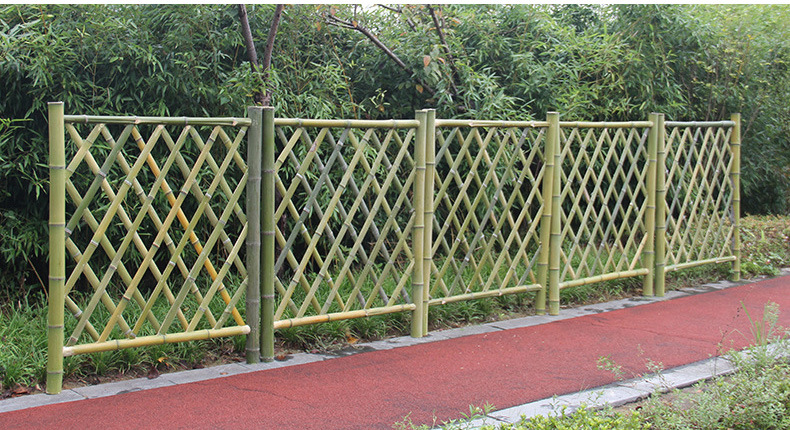 农家乐庭院子围栏 花园栅栏道路绿化护栏园林栅栏竹篱笆