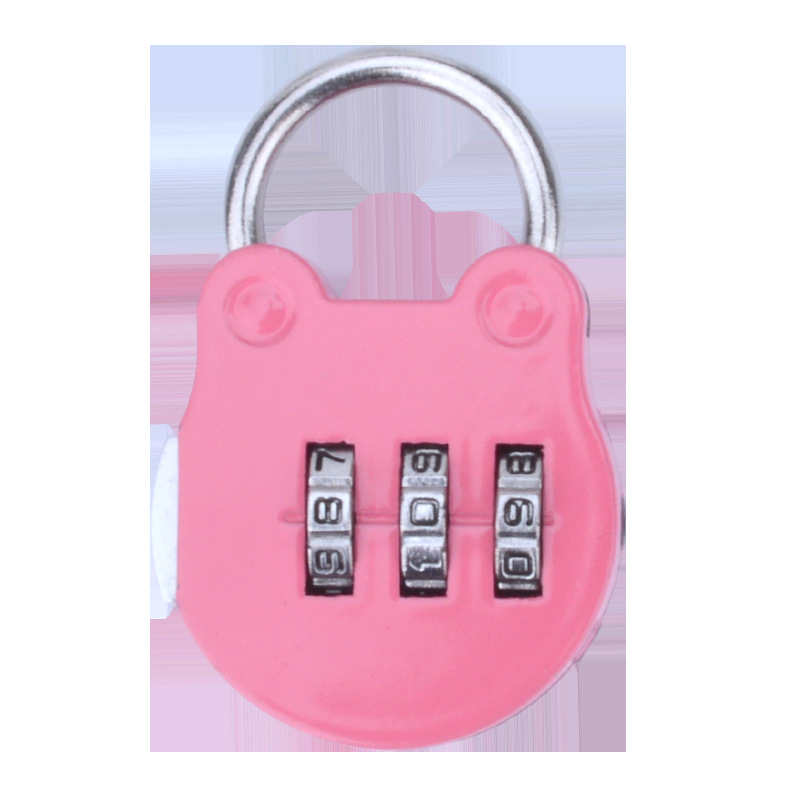 Cartoon Password Small Padlock Storage Box Cartoon Pencil Case Mechanical Anti-Theft Luggage Mini Password Lock Padlock