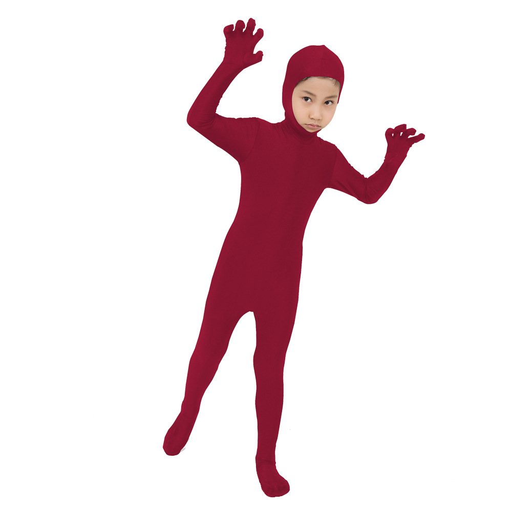 儿童全包开脸莱卡紧身衣/连体服/儿童舞蹈zentai动漫演出服隐形衣