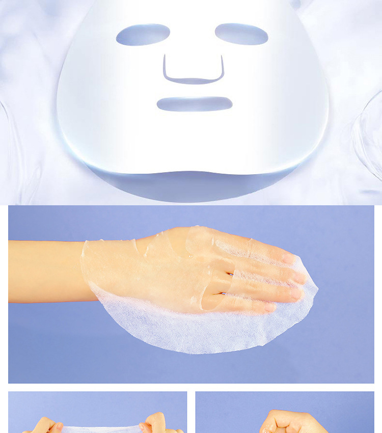 抖音快手直播同款比芭美玻尿酸冻干粉亮肤面膜蚕丝冰膜保湿补水