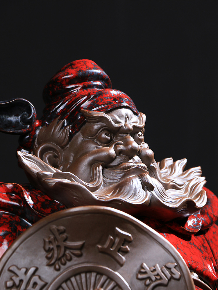 王顺 钟馗摆件镇宅大师工艺家居客厅新中式镇宅装饰品