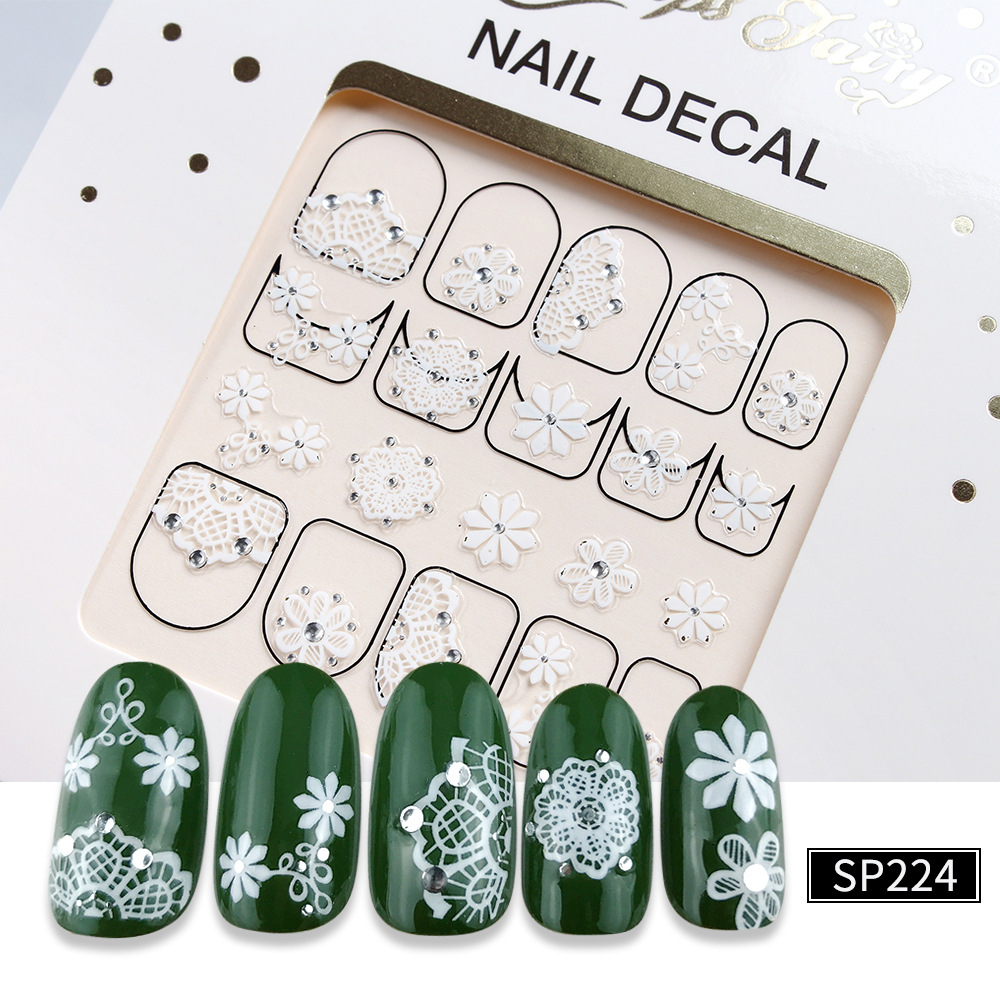 fingertips falry日韩新款高端牛油果美甲贴纸全贴防水持久饰品贴