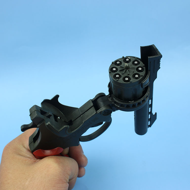 砸炮枪纸炮枪塑料玩具枪影视道具左轮砸炮信号7080后经典玩具批发