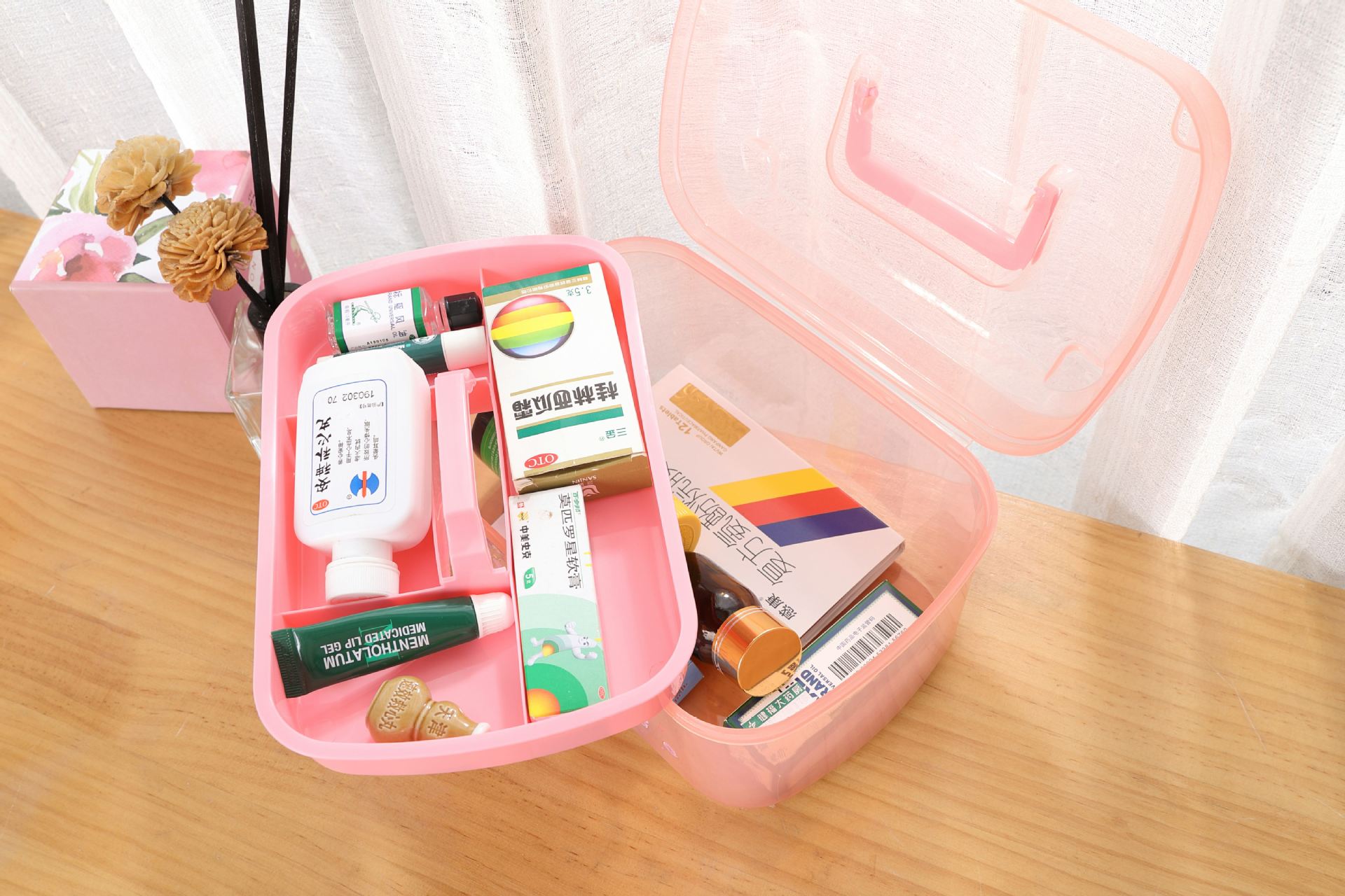 hellokitty医药箱家用药物品收纳盒卡通手提药箱便携急救医疗箱