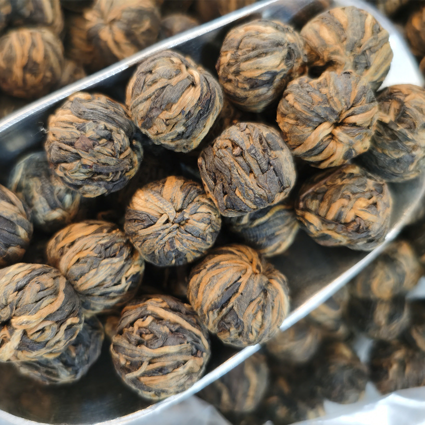 云南2020年红绣球滇红小龙珠蜜香金螺凤庆红茶手工茶龙珠500克