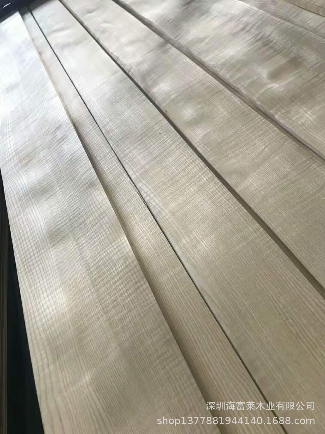 美国白枫影染色木皮 枫木强排影橱柜门板 欧枫影木免漆木饰面板