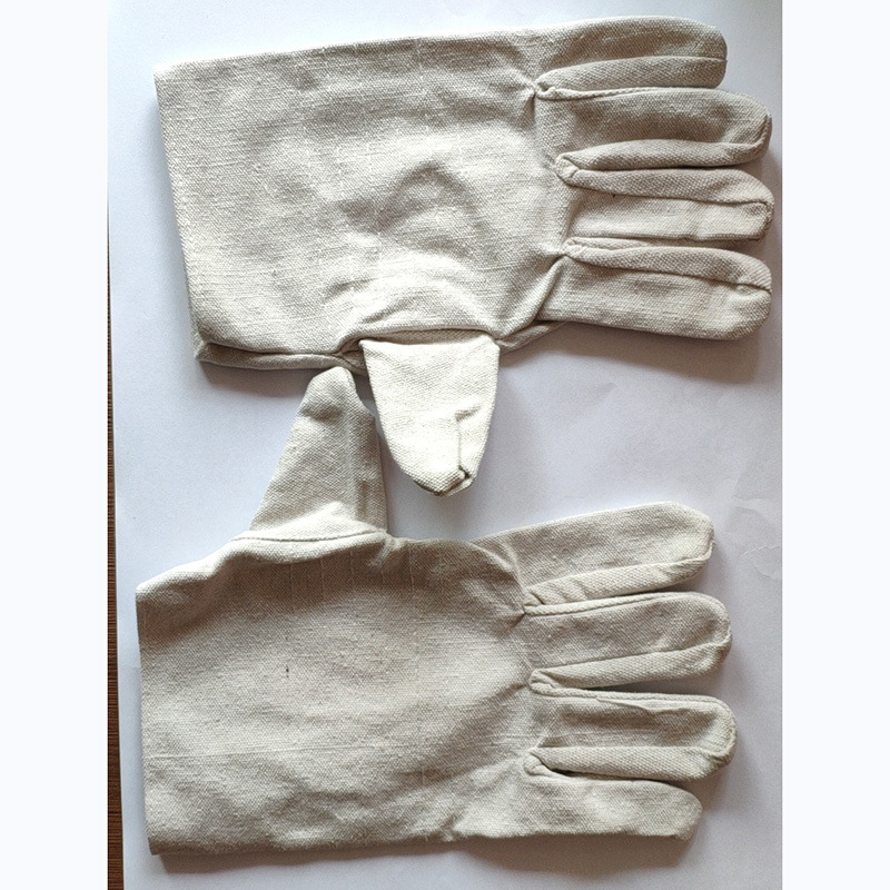 觅咖帆布手套 劳保手套 劳动保护用品 隔油 有内衬双层帆布手套