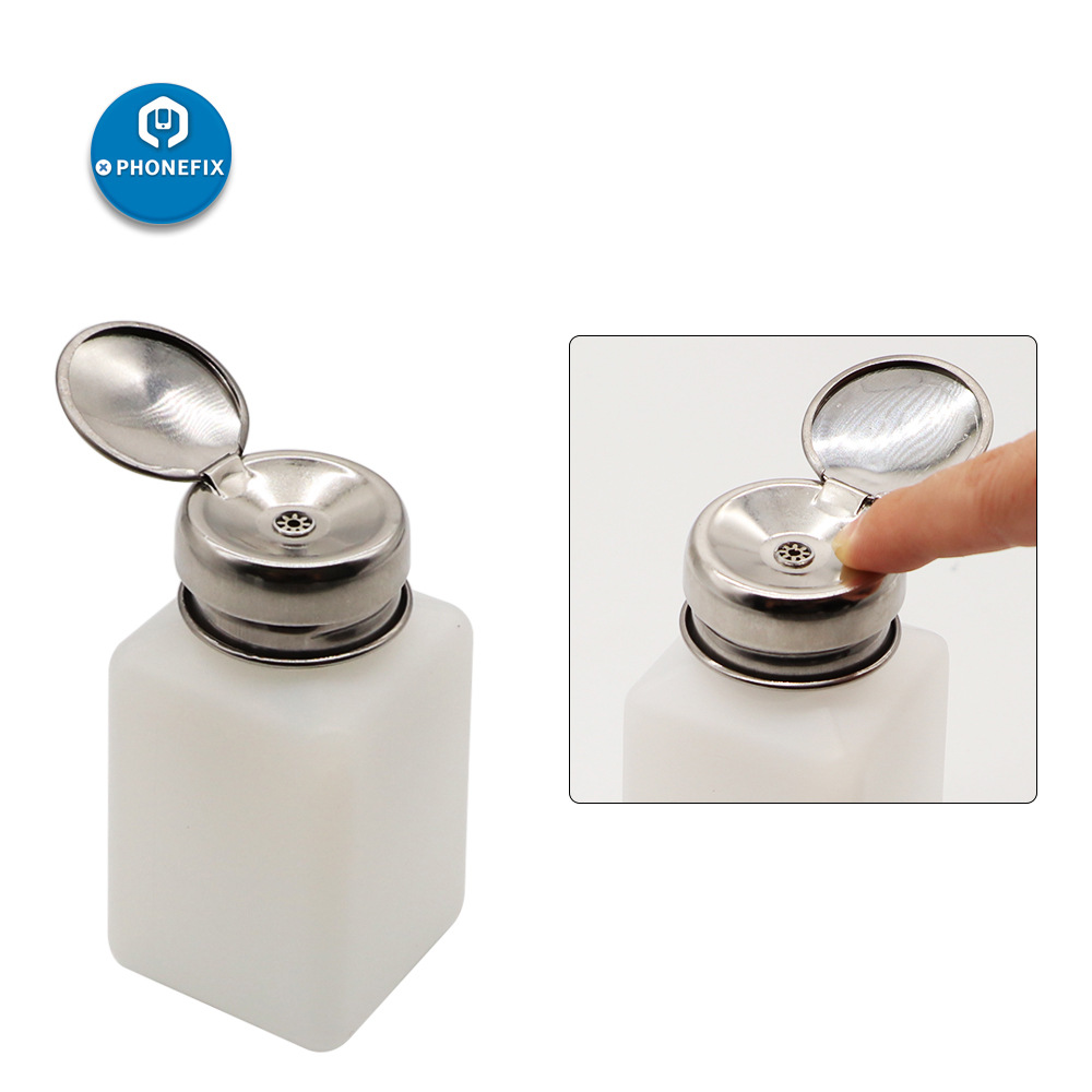 防漏防静电酒精瓶按压式 100#200#250#塑料酒精壶 液体洗板水瓶子