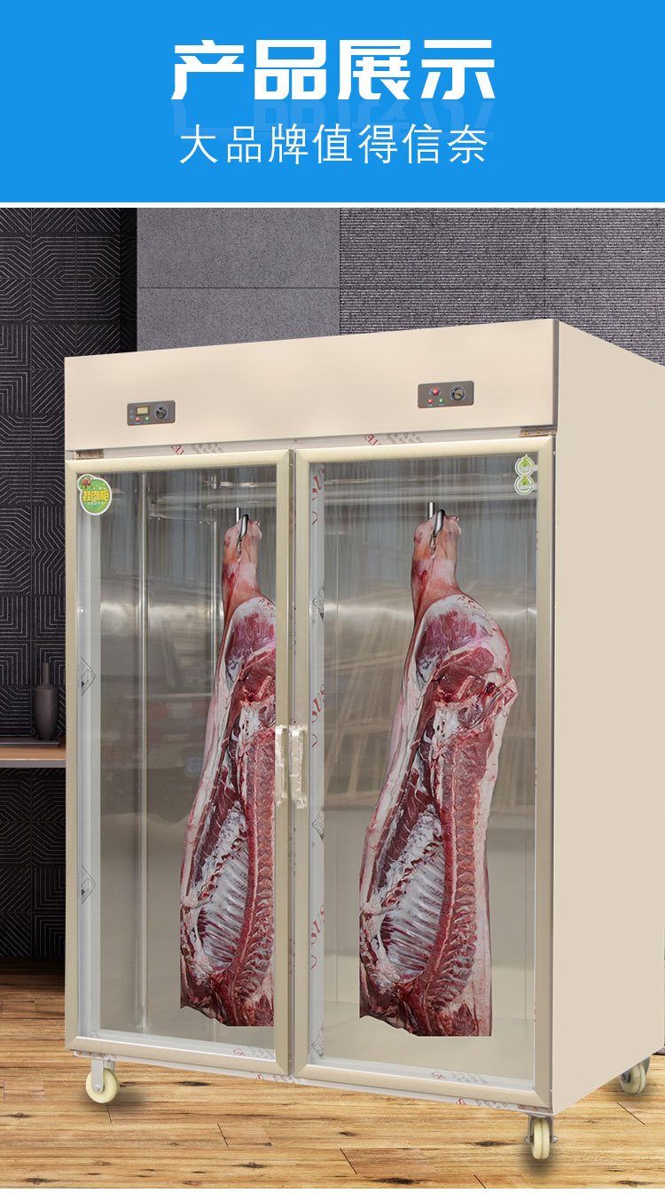 商用挂肉柜保鲜柜鲜肉冷冻柜猪牛羊肉柜冷藏立式冷鲜肉展示柜挂钩